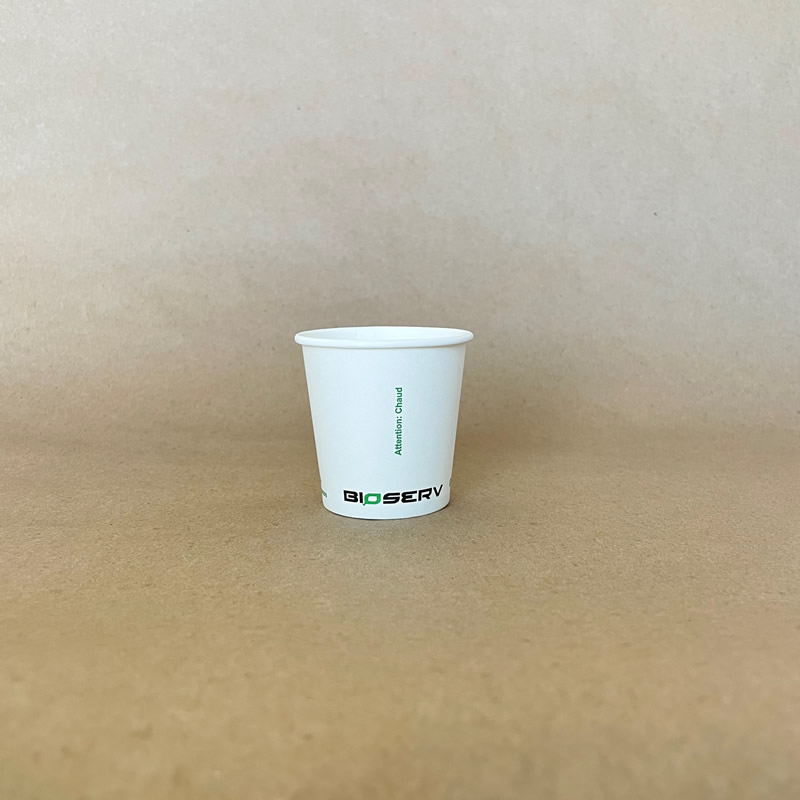 4oz. Bioserv Single Wall Hot Cup BPI